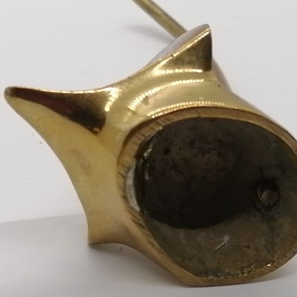 SOLD          VTG Brass Mouse Ring Holder - Picture 14 of 15